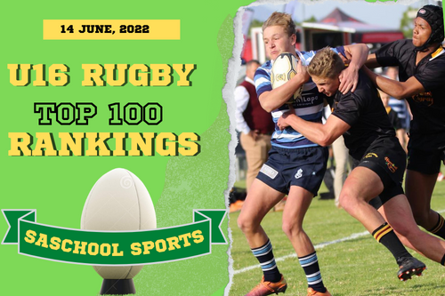 U16 School rugby rankings
