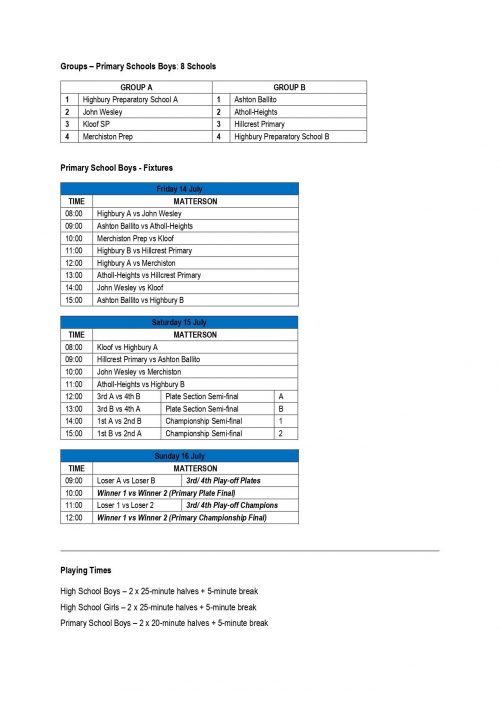 kearsney college fixtures