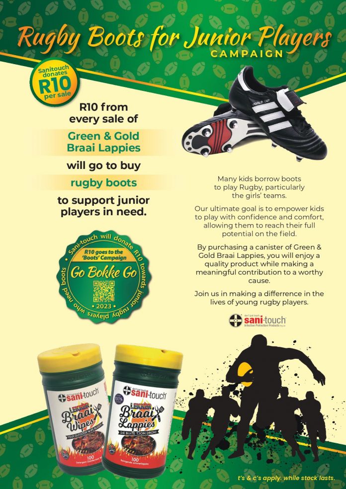 Sani-touch Rugby Boots Campaign
