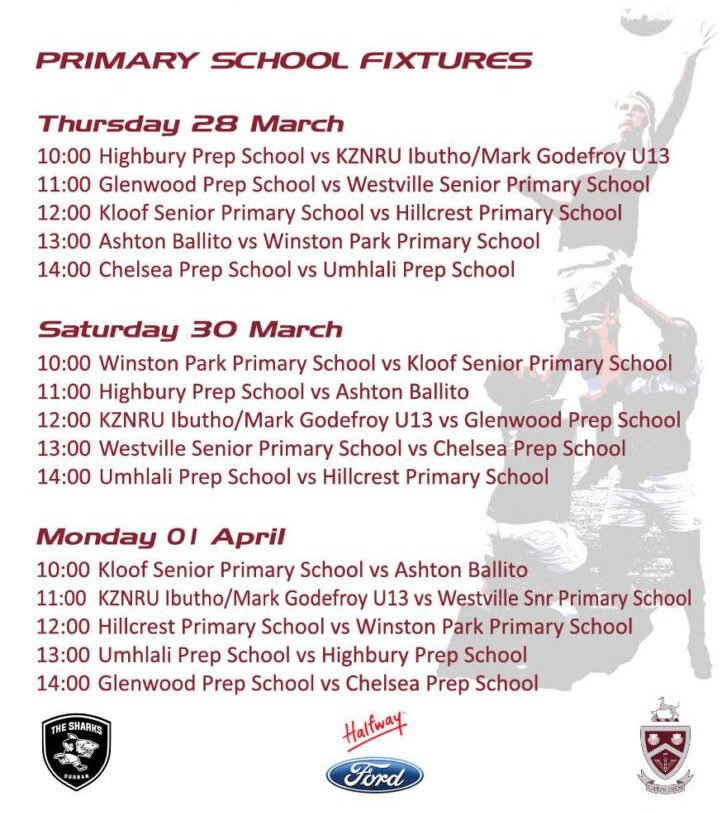 kearsney College Easter Festival Fixtures