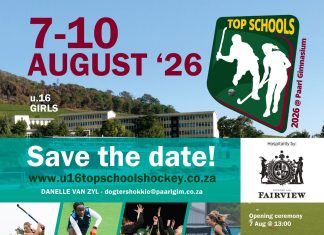 Save the date: u16 Girls Hockey Tournament at Paarl Gym 2026 paarlgym hockey -save the date