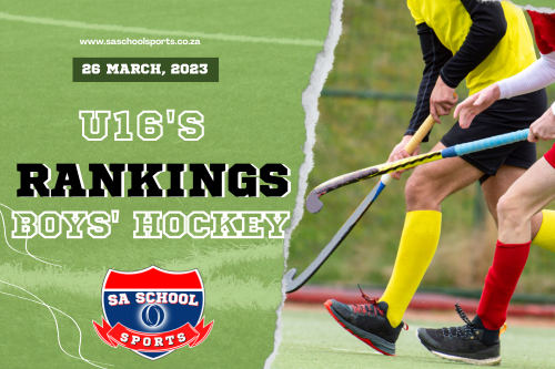 School Hockey Boys’ U16 Rankings: 26/03/2024