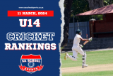 School Cricket U14 Rankings 11/03/2024 SA School Sports