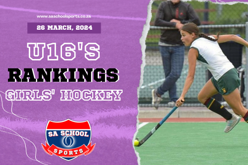 School Hockey Girls’ U16 Rankings: 26/03/2024
