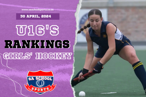 School Hockey Rankings Girls’ U16: 30/04/2024