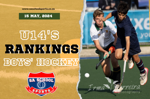 School Hockey Ranking Boys U14: 15/05/2024