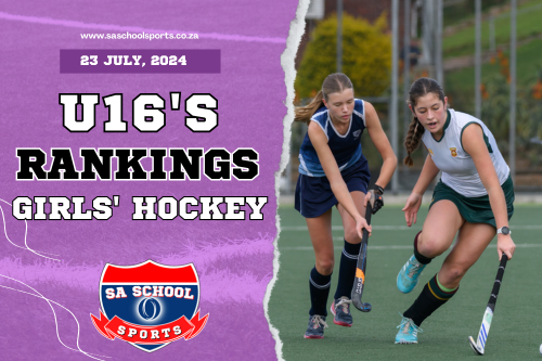 School Hockey Rankings Girls U16: 23/07/2024