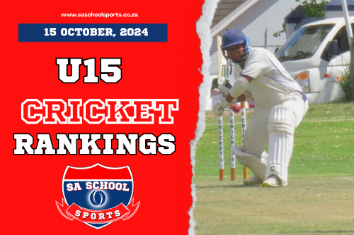 School Cricket Rankings U15: 15/10/2024