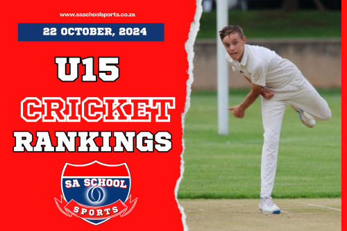 U15 School Cricket Rankings: 22/10/2024