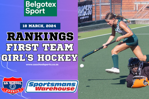 GIRLS’ First Team School Hockey Rankings: 18/03/2025