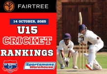 FAIRTREE U15 Cricket Rankings: 14/10/2025 Fairtree cricket rankings