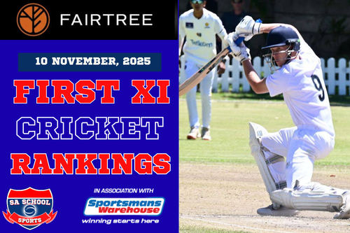 First XI CRICKET RANKINGS (7) school cricket rankings