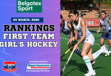 BELGOTEX Girls First Team Rankings: 24/03/2026 school hockey rankings 2026