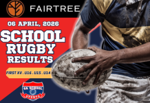 FAIRTREE School Rugby Results: 06/04/2026 school rugby results for 2026
