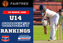 FAIRTREE U14 Cricket Rankings: 04/03/2026