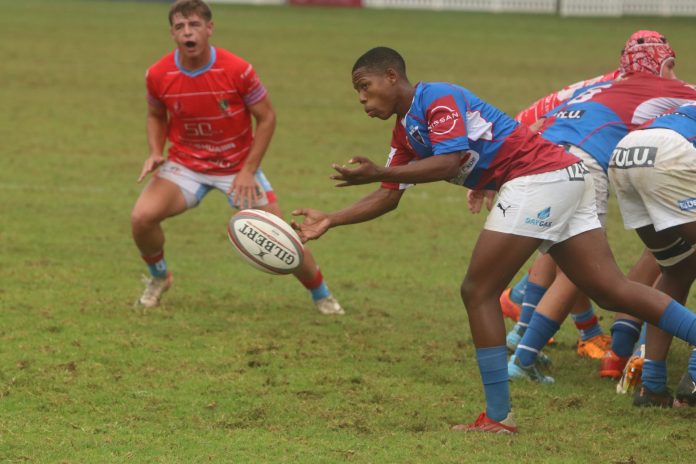 Framesby scrumhalf Caristan Marney in the win against Transvalia framesby rugby