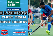 BELGOTEX Boys’ First XI Hockey Rankings: 13/04/2026 belgotex Boys School Hockey Rankings