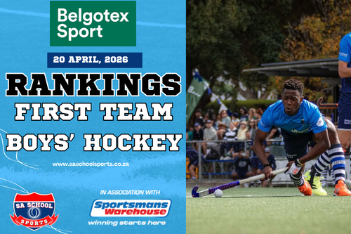 BELGOTEX Boys’ First XI Hockey Rankings: 20/04/2026